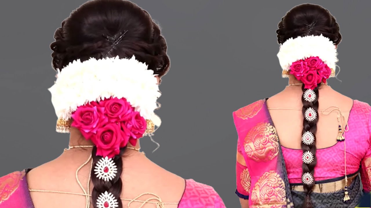 South Indian Bridal Hairstyles | Indian bridal hairstyles, Bridal hair  accessories, Reception hairstyles